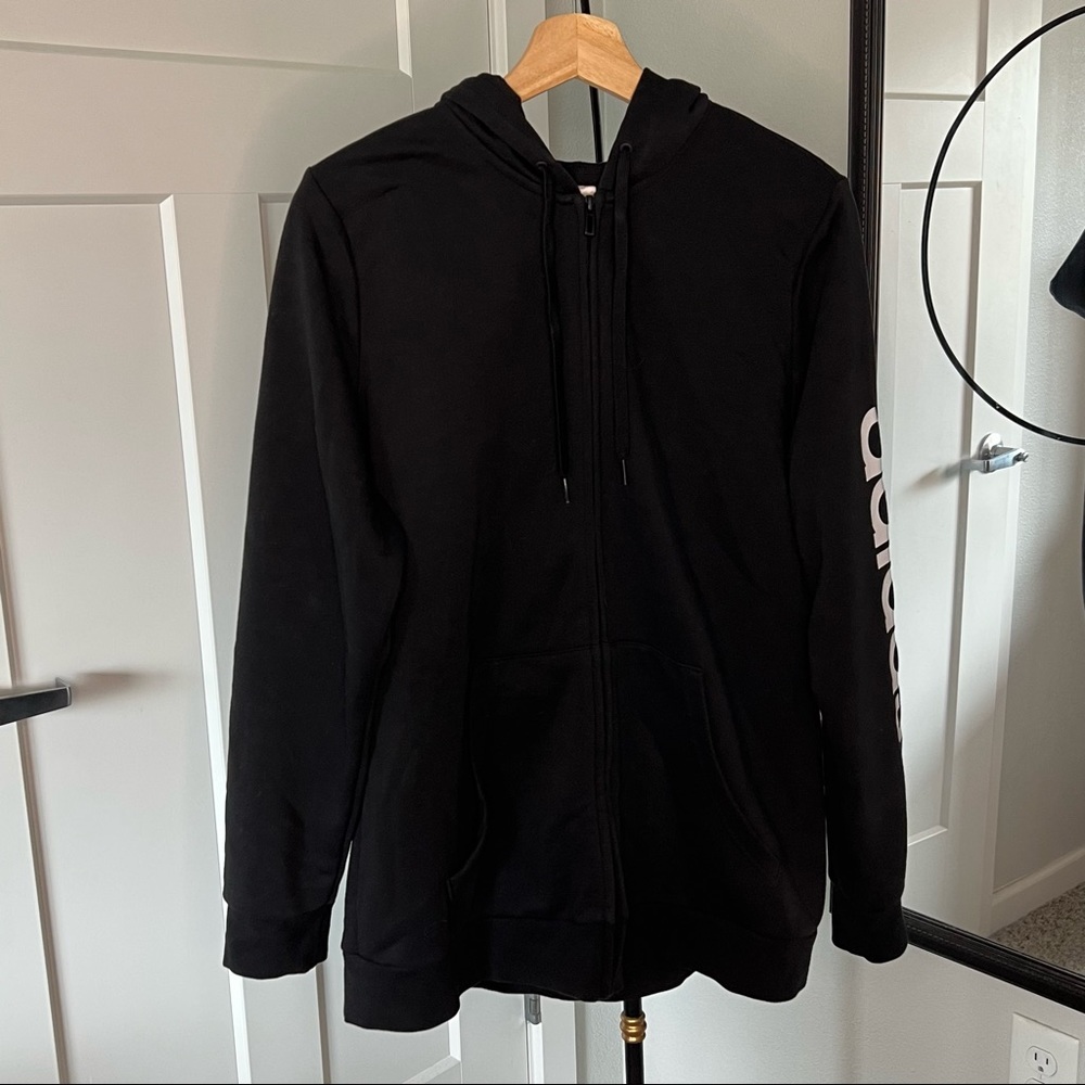 Brand New Black Adidas Zip-Up Hoodie